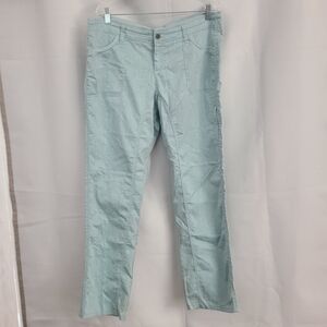 Kuhl Women Sz 16 Regular Light Blue Lightweight Hiking Camping Outdoor Pants